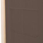 vidaXL Cloison de séparation 5 panneaux Marron 200 x 170 x 4 cm Tissu