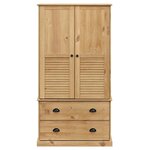vidaXL Garde-robe VIGO 90x55x170 cm bois massif de pin