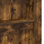 vidaXL Cadre de lit superposé avec bureau Chêne fumé 90 x 190 cm