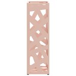 vidaXL Porte-parapluie Rose 15 5 x 15 5 x 49 cm Acier