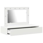 vidaXL Table de Toilette Blanc 100 x 40 x 70 cm Bois d'ingénierie
