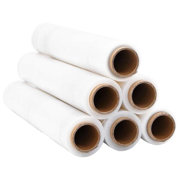 vidaXL Film étirable 6 Pièces transparent 20 μm 50 cm x 150 m