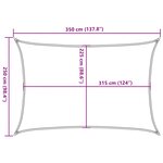 vidaXL Voile d'ombrage 160 g/m² Bleu 2 5x3 5 m PEHD