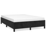 vidaXL Cadre de lit sans matelas noir 140x200 cm velours