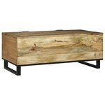 vidaXL Table basse Marron et Noir 100 x 54 x 40 cm
