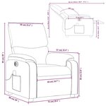 vidaXL Fauteuil de massage inclinable électrique crème similicuir