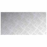 vidaXL Plaques à damier 4 Pièces Argent 60 x 30 cm Aluminium