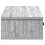 vidaXL Étagère murale avec tiroirs sonoma gris bois d'ingénierie