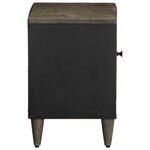 vidaXL Meuble TV gris clair 80x31 5x46 cm bois massif de manguier