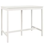 vidaXL Ensemble de bar 7 Pièces Blanc Bois de pin massif