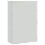 vidaXL Armoire de bureau 90x40x140 cm Acier Gris