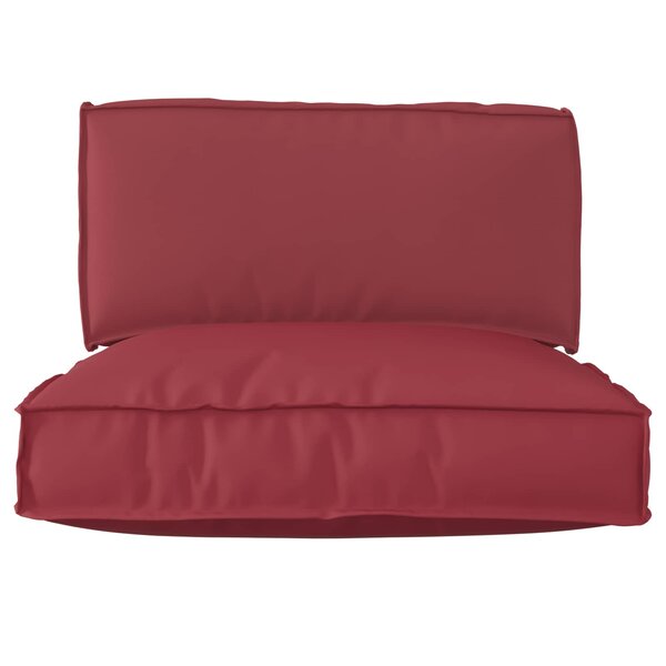 vidaXL Set de coussins de palette 2 Pièces Gris Tissu Oxford