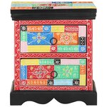 vidaXL Table de chevet Multicolore 40x35x45 cm en bois composite
