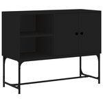 vidaXL Buffet noir 100x40x79 5 cm bois d'ingénierie