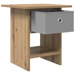 vidaXL Table de chevet 2 Pièces Chêne artisanal 41 x 40 x 45 cm
