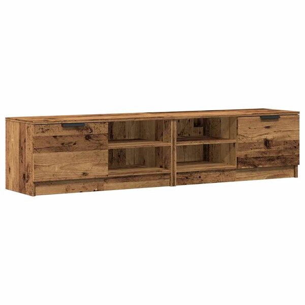 vidaXL Meubles TV 2 Pièces vieux bois 80x35x36 5 cm bois d'ingénierie