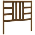 vidaXL Tête de lit Marron miel 106x4x100 cm Bois massif de pin