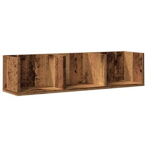 vidaXL Étagère murale à CD vieux bois 75x18x18 cm bois d'ingénierie