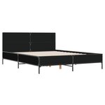 vidaXL Cadre de lit sans matelas noir 160x200 cm