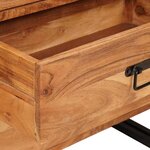 vidaXL Buffet avec tiroir Marron 66 x 33 x 70 cm Bois d'Acacia Massif