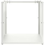 vidaXL Portant de bois chauffage blanc 40x40x40 cm