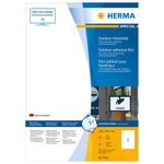 HERMA Étiquettes de film extérieur A4 210x297 mm 40 Feuilles Blanc