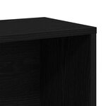 Bibliothèque/Séparateur de pièce vidaXL Chêne noir 155x24x160cm Bois d'ingénierie