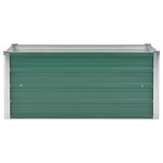vidaXL Lit surélevé de jardin Acier galvanisé 100x40x45 cm Vert