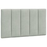 vidaXL Cadre de lit sans matelas Hanko gris clair 90x200 cm velours