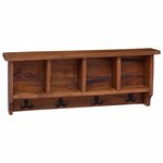 vidaXL Cintre Marron 70 x 11 x 27 cm Bois de Mahogany Massif