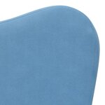 vidaXL Canapé-lit pour enfants bleu peluche douce