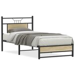 vidaXL Cadre de lit sans matelas chêne sonoma 90x200 cm