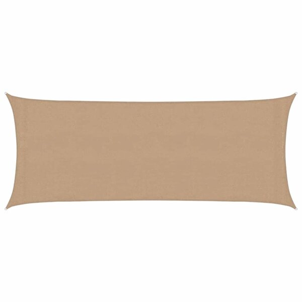 vidaXL Voile d'ombrage 160 g/m² Taupe 2x4 5 m PEHD