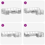vidaXL Ensemble de canapés d'extérieur 10 pc Blanc et gris clair