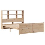 vidaXL Lit bibliothèque sans matelas 140x200 cm bois massif de pin