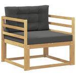 vidaXL Sofa de milieu extérieur Polyester Blanc