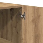 vidaXL Meuble mural chêne artisanal 60 x 31 x 60 cm Bois d'ingénierie