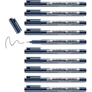 Feutre Fin de Précision Drawliner 1880 Noir (0.5) 0 5 mm x 10 EDDING