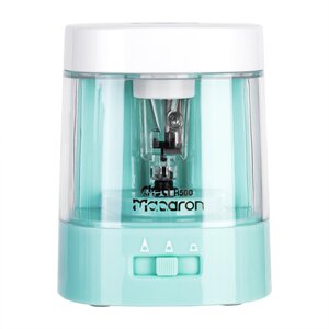 Taille crayon électrique macaron vertical pour crayon diamètre 8mm vert ou rose aléatoire deli