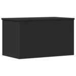 vidaXL Boîte de rangement noir 60x35x35 cm bois d'ingénierie