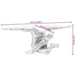 vidaXL Sculpture Argent 91.5 x 32 x 33 cm Aluminium