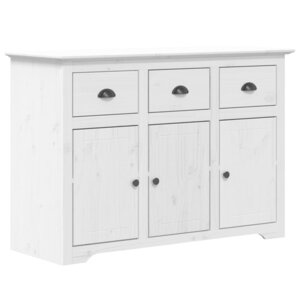 vidaXL Buffet BODO blanc 115 5x44x80 cm bois massif de pin