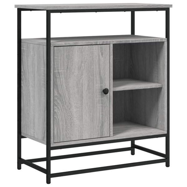 vidaXL Buffet sonoma gris 69x35x80 cm bois d'ingénierie