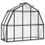vidaXL Serre avec cadre de base anthracite 3 3 m² aluminium