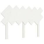 vidaXL Tête de lit Blanc 122 5x3x80 5 cm Bois massif de pin