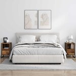 vidaXL Table de chevet Bois Ancien 39 5 x 30 x 50 cm Bois d'ingénierie