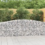 vidaXL Paniers à gabions arqués 20 Pièces 400x50x80/100 cm Fer galvanisé