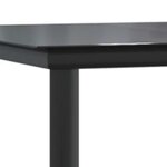 vidaXL Ensemble à manger de jardin 5 Pièces noir résine tressée verre