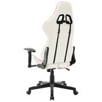 vidaXL Chaise de jeu Blanc et rose Cuir artificiel