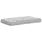 vidaXL Coussin de canapé palette Gris clair Tissu Patchwork